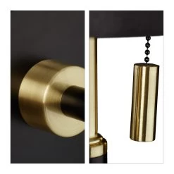 Wandleuchte In Schwarz/Gold -Relaxdays relaxdays wandleuchte in schwarz gold 5