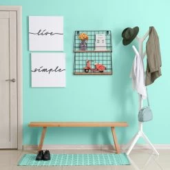 Wandregal In Schwarz/ Braun - (B)35 X (H)41 X (T)16 Cm -Relaxdays relaxdays wandregal in schwarz braun b 35 x h 41 x t 16 cm 4