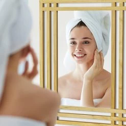 Wandspiegel In Natur - (B)50 X (H)70 X (T)2 Cm -Relaxdays relaxdays wandspiegel in natur b 50 x h 70 x t 2 cm 4