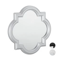 Wandspiegel In Silber - Ø 39,5 Cm -Relaxdays relaxdays wandspiegel in silber o 39 5 cm 7