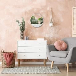 Wandspiegel In Weiß - Ø 61 Cm -Relaxdays relaxdays wandspiegel in weiss o 61 cm 4