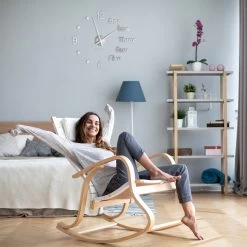 Wanduhr "DIY" In Silber -Relaxdays relaxdays wanduhr diy in silber 2