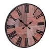 Wanduhr In Schwarz/ Braun - Ø 60 Cm