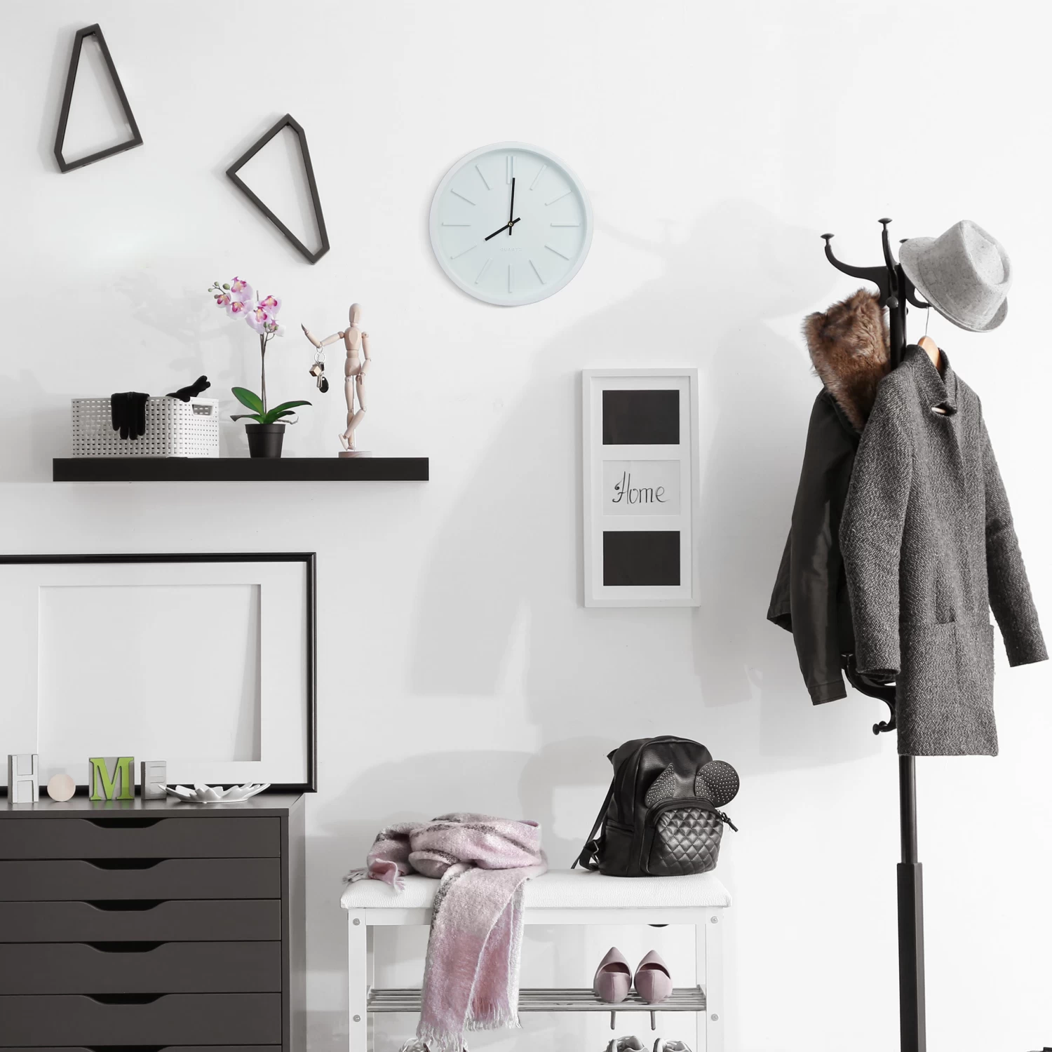 Wanduhr In Weiß 2 Wanduhr In Weiß – Bild 2