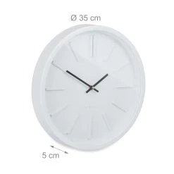 Wanduhr In Weiß 11 Wanduhr In Weiß -Relaxdays relaxdays wanduhr in weiss 3