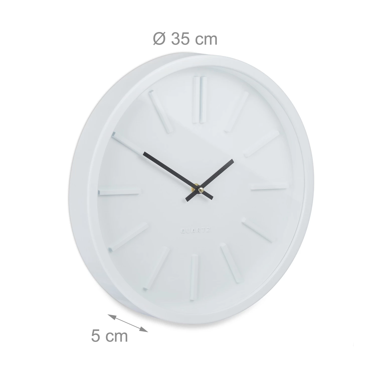 Wanduhr In Weiß 4 Wanduhr In Weiß – Bild 4