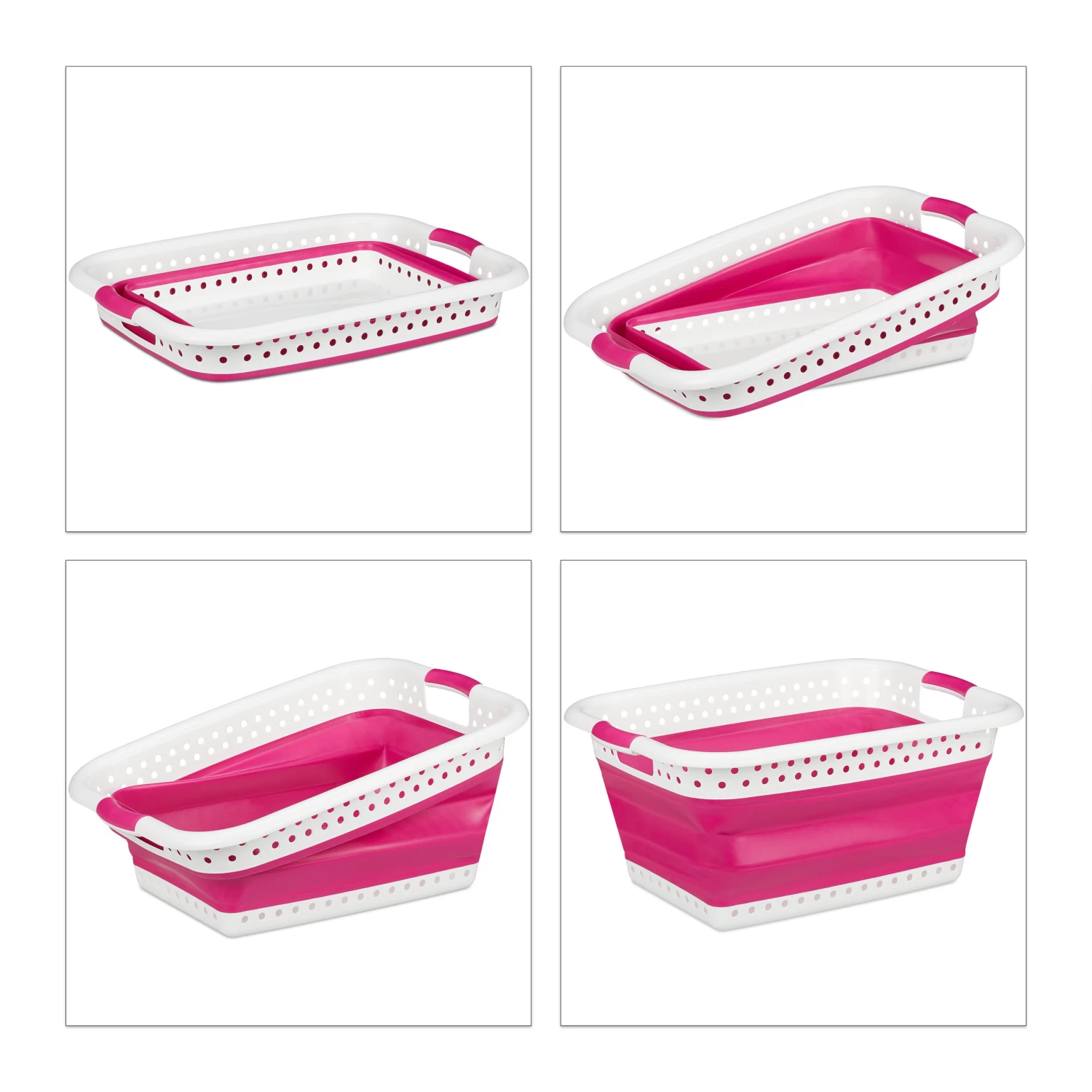 Wäschekorb In Pink - (B)61 X (H)27 X (T)45,5 Cm 6 Wäschekorb In Pink - (B)61 X (H)27 X (T)45,5 Cm – Bild 6