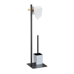 WC Garnitur In Schwarz - (B)21,5 X (H)77,5 X (T)20 Cm 15 WC Garnitur In Schwarz - (B)21,5 X (H)77,5 X (T)20 Cm -Relaxdays relaxdays wc garnitur in schwarz b 21 5 x h 77 5 x t 20 cm 7