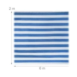 Zaunblende In Blau/ Weiß - (B)6 X (H)2 M -Relaxdays relaxdays zaunblende in blau weiss b 6 x h 2 m 3