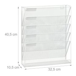 Zeitschriftenhalter In Weiß -Relaxdays relaxdays zeitschriftenhalter in weiss 3