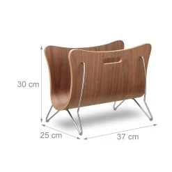 Zeitungsständer In Natur - (B)37 Cm -Relaxdays relaxdays zeitungsstander in natur b 37 cm 3
