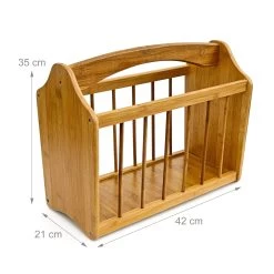 Zeitungsständer In Natur - (B)42 X (H)33 X (T)21 Cm 11 Zeitungsständer In Natur - (B)42 X (H)33 X (T)21 Cm -Relaxdays relaxdays zeitungsstander in natur b 42 x h 33 x t 21 cm 3