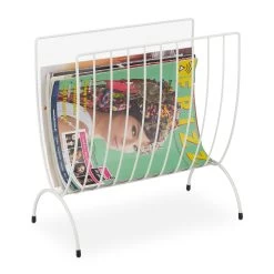 Zeitungsständer In Weiß - (B)34 X (H)35 X (T)18 Cm -Relaxdays relaxdays zeitungsstander in weiss b 34 x h 35 x t 18 cm 7